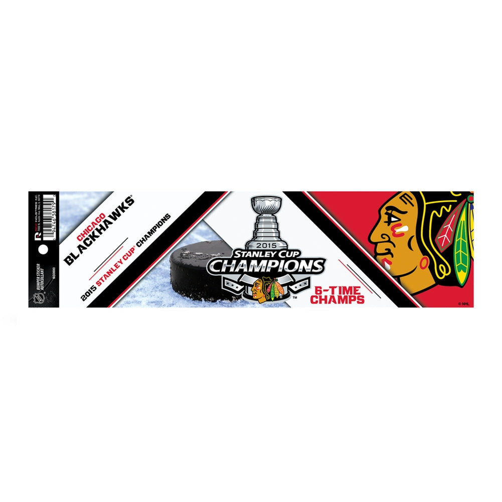 Chicago Blackhawks 6 Time Stanley Cup Champions - 5 Piece Sticker Sheet