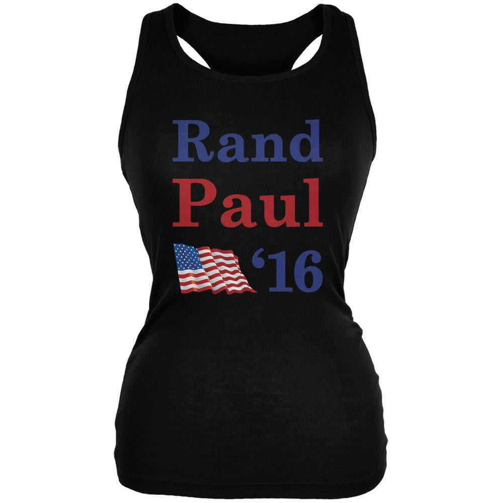 Election 2016 16 Flag Rand Paul Black Juniors Soft Tank Top Juniors Tank Tops Old Glory 2XL Black