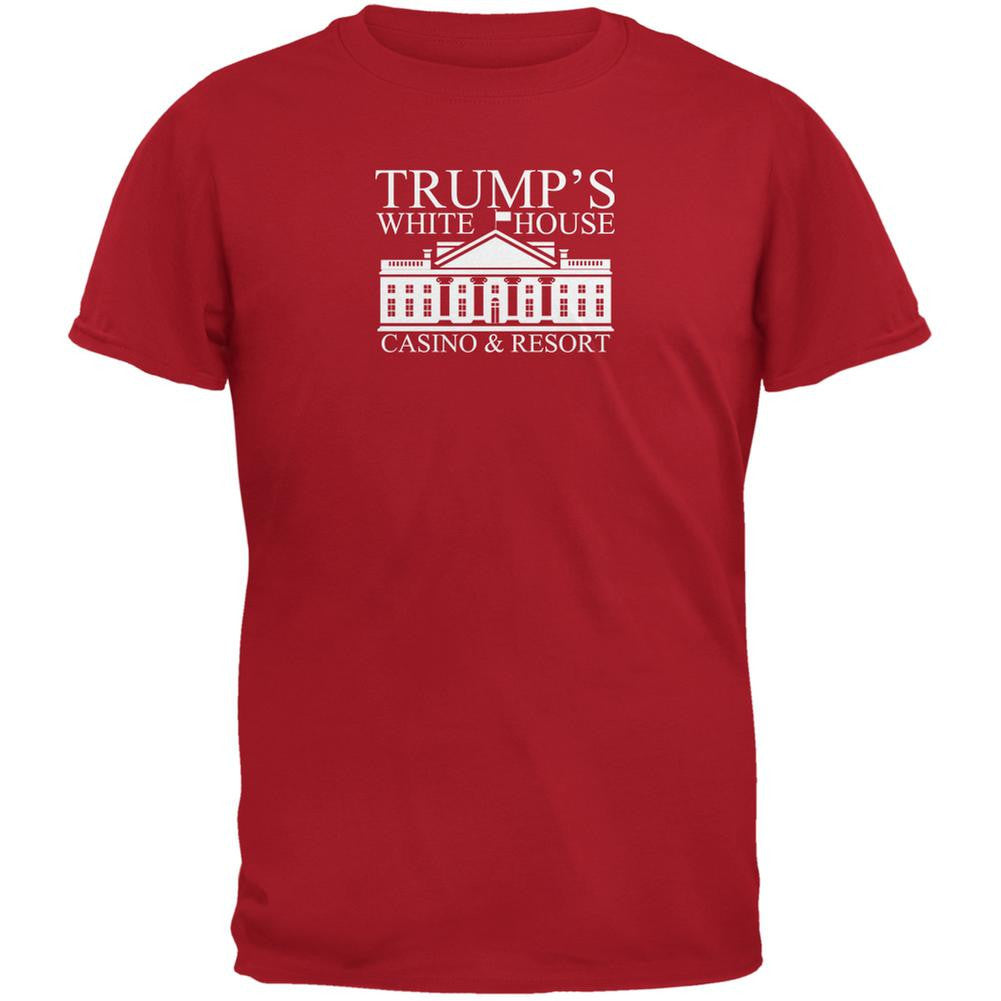 Election 2016 Trump White House Funny Red Adult T-Shirt Men's T-Shirts Old Glory 2XL Red