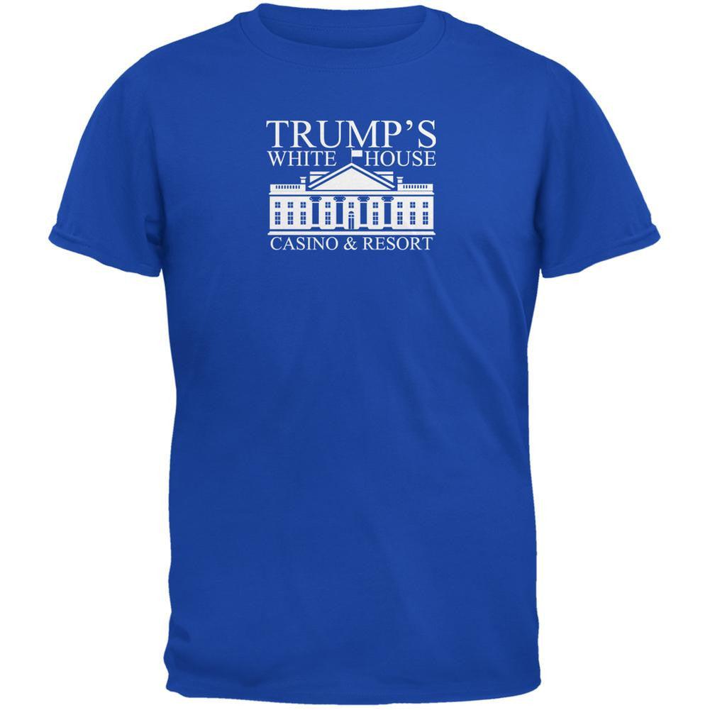 Election 2016 Trump White House Funny Royal Adult T-Shirt Men's T-Shirts Old Glory 2XL Blue