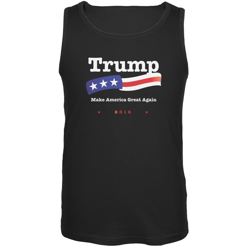 Election 2016 Trump Make America Great Black Adult Tank Top Men's Tank Tops Old Glory 2XL Black