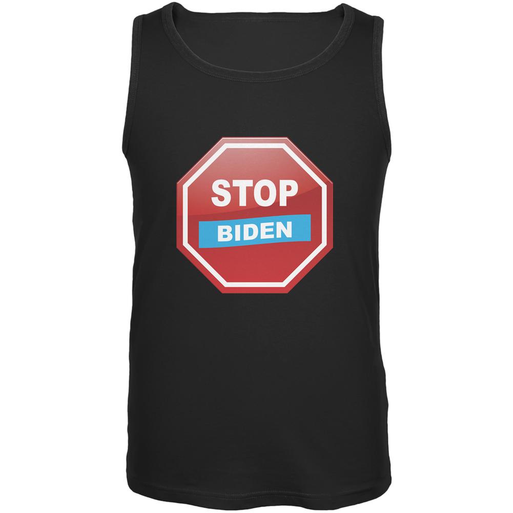 Election 2016 Stop Biden Black Adult Tank Top Men's Tank Tops Old Glory 2XL Black