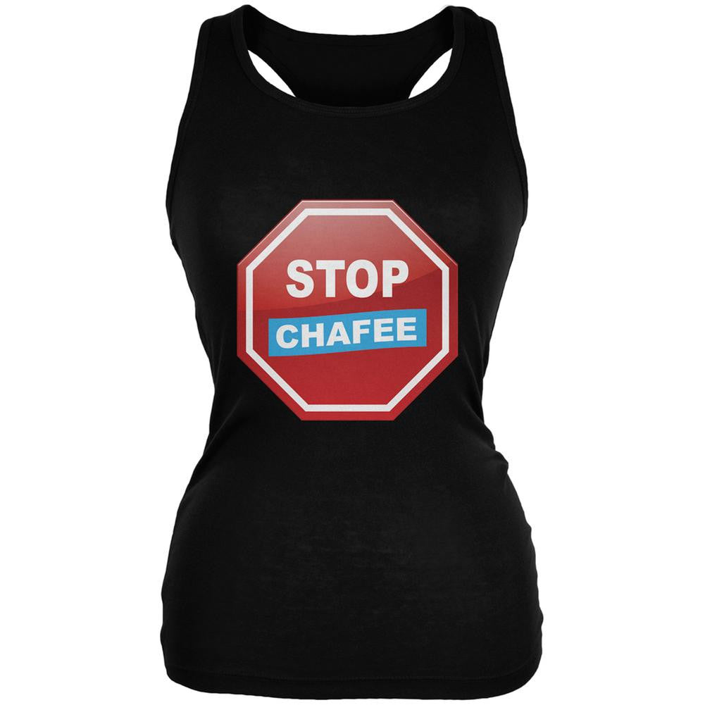 Election 2016 Stop Chafee Black Juniors Soft Tank Top Juniors Tank Tops Old Glory 2XL Black