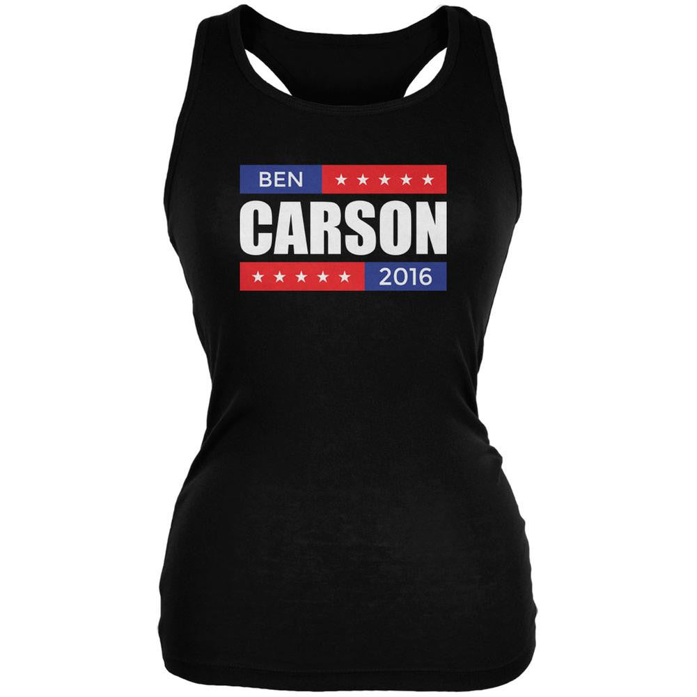 Election 2016 Ben Carson Stacked Black Juniors Soft Tank Top Juniors Tank Tops Old Glory 2XL Black