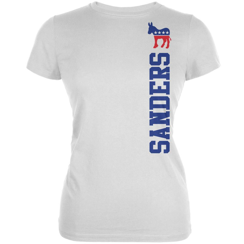 Election 2016 Team Bernie Sanders White Juniors Soft T-Shirt Juniors T-Shirts Old Glory 2XL White