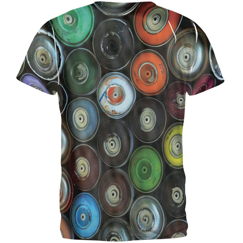 Spray Cans All Over Adult T-Shirt Men's T-Shirts Old Glory