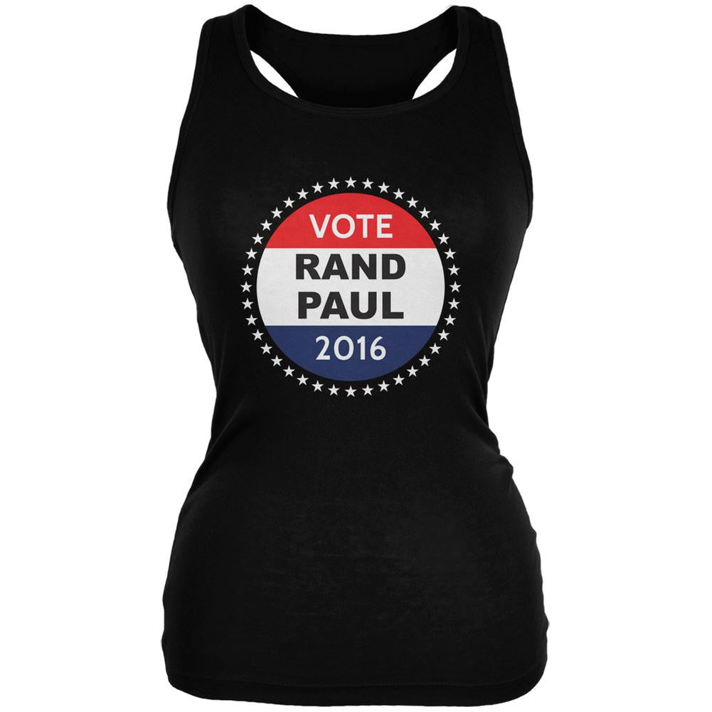 Election 2016 Rand Paul Badge Black Juniors Soft Tank Top Juniors Tank Tops Old Glory 2XL Black