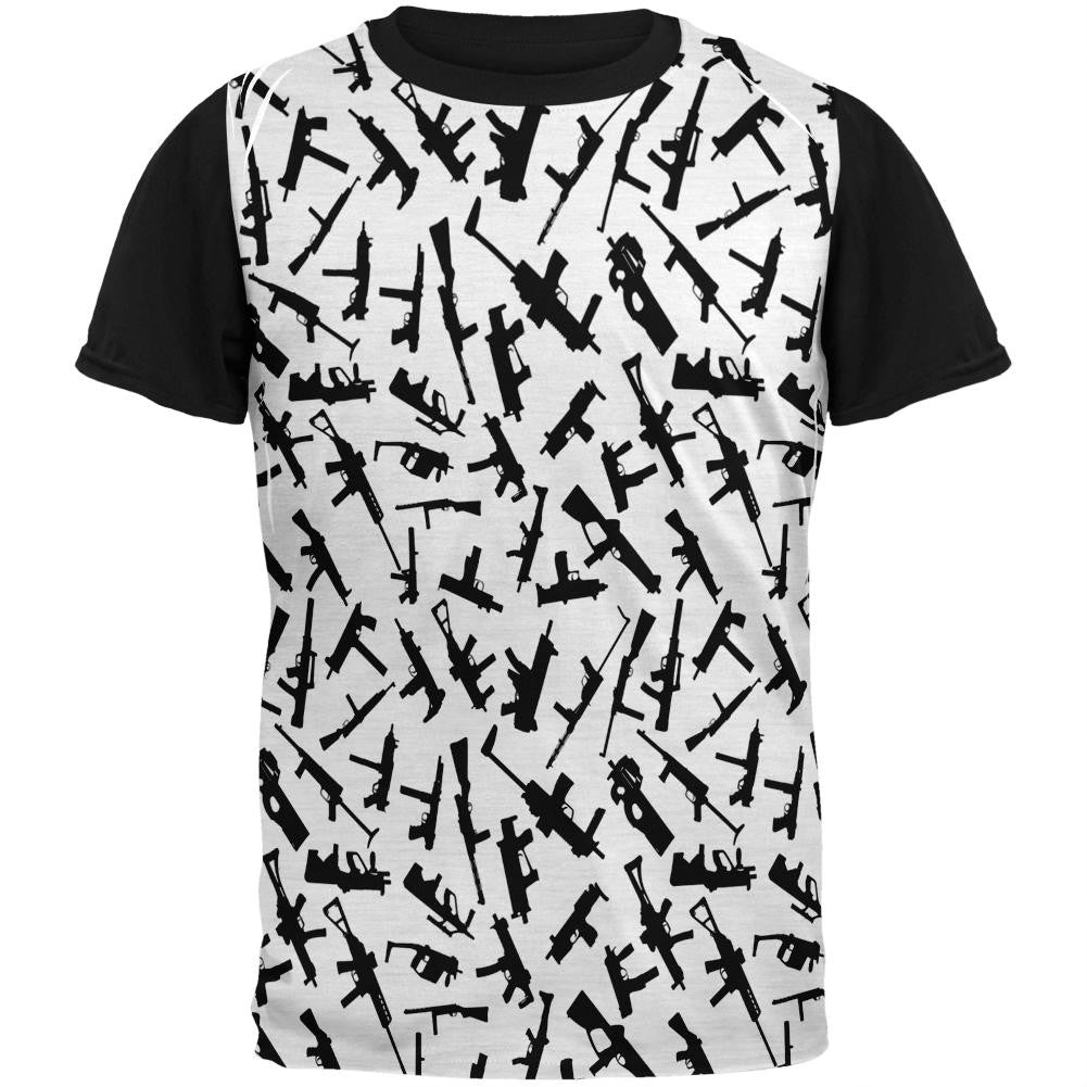 Scatter Guns Adult Black Back T-Shirt Men's T-Shirts Old Glory SM Multi