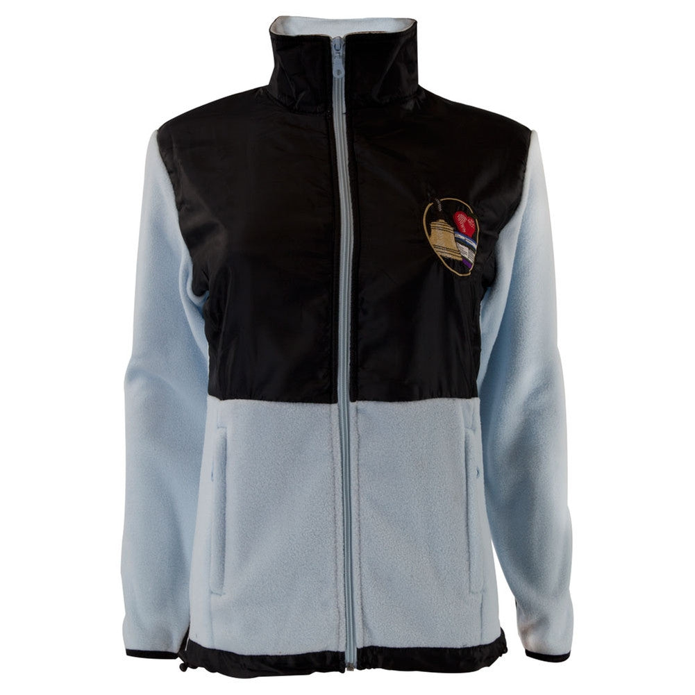 Teacher's Apple Bell & Books Logo Embroidery Women's Zip-Up Fleece Jacket Women's Jackets Old Glory SM Multi