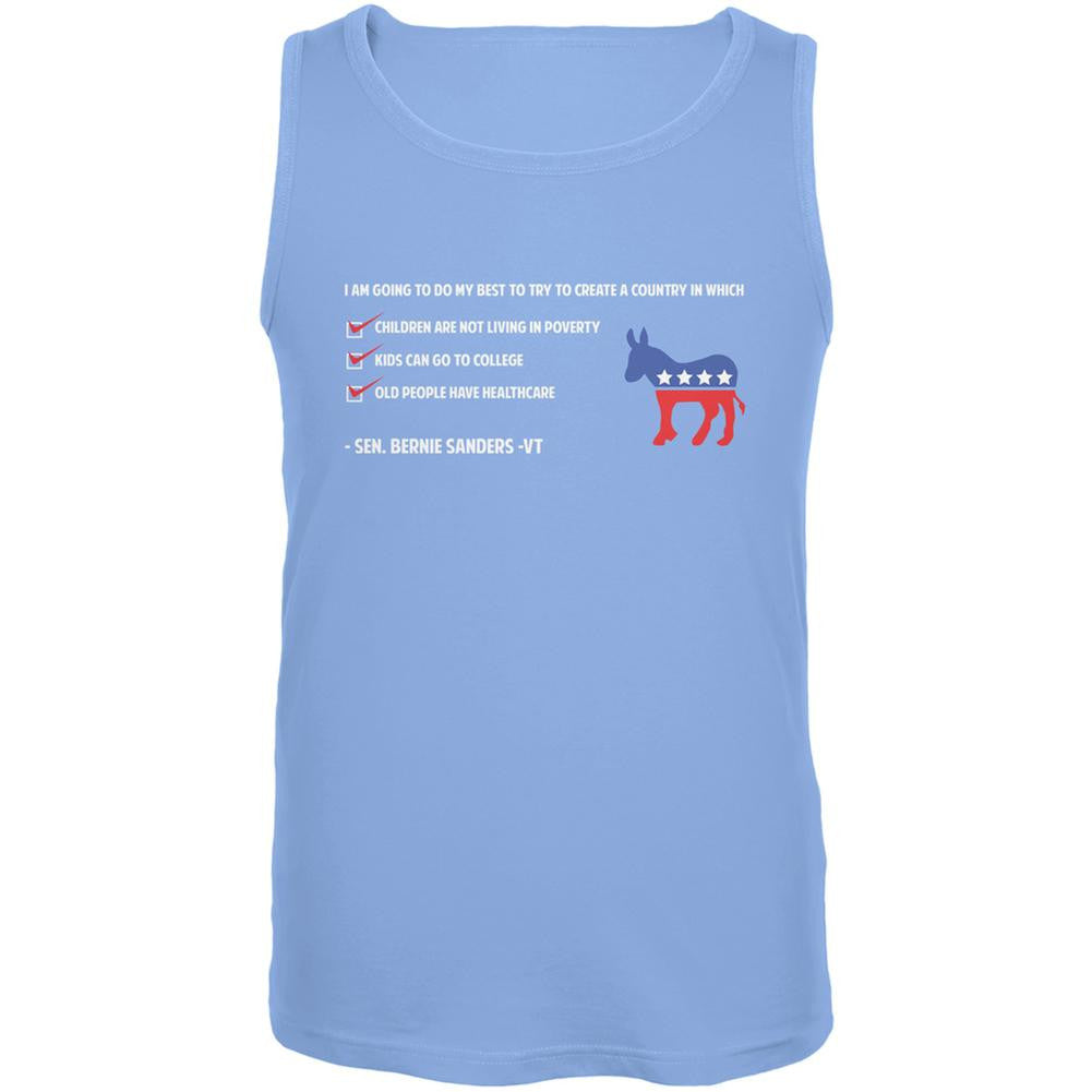 Election 2016 Bernie Sanders Create a Country Blue Adult Tank Top Men's Tank Tops Old Glory 2XL Blue