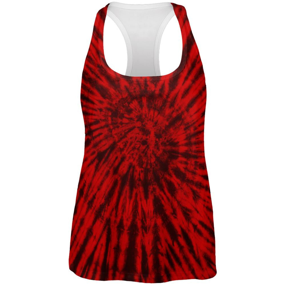 Metal Head Tie Dye All Over Womens Work Out Tank Top Women's Tank Tops Old Glory 2XL White