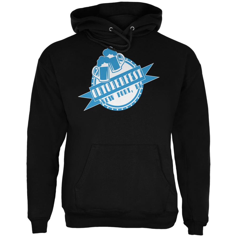 Oktoberfest New Port RI Black Adult Hoodie Men's Hoodies Old Glory SM Black