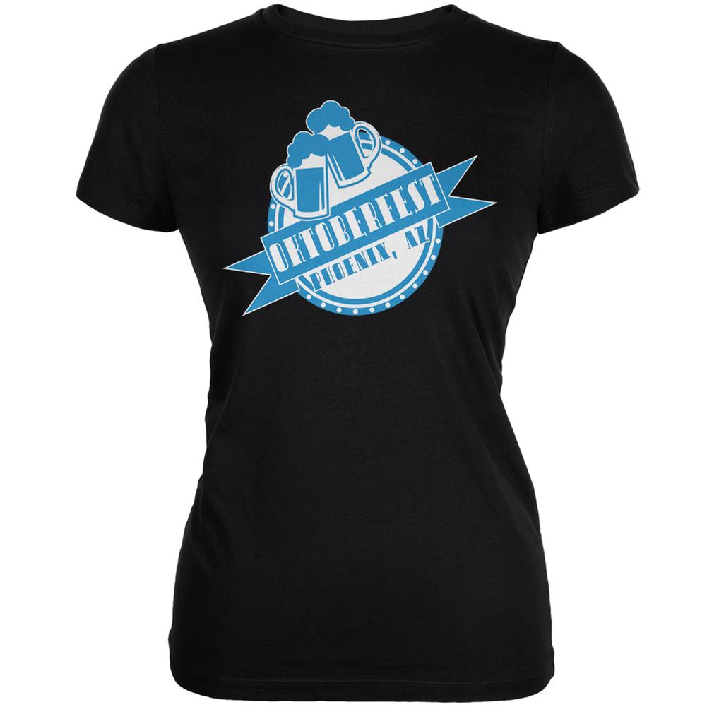 Oktoberfest Phoenix AZ Black Juniors Soft T-Shirt Juniors T-Shirts Old Glory 2XL Black