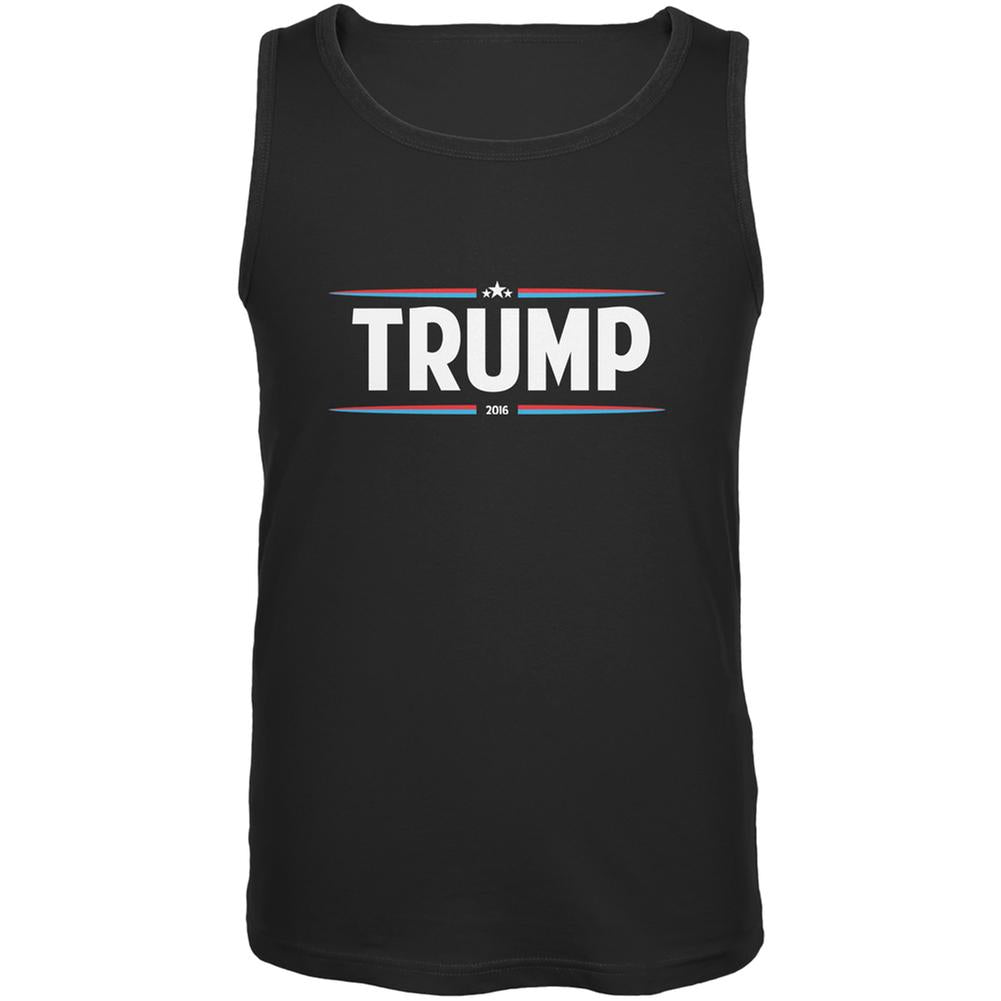 Election 2020 - Trump Thin Stripes Black Adult Tank Top Men's Tank Tops Old Glory 2XL Black