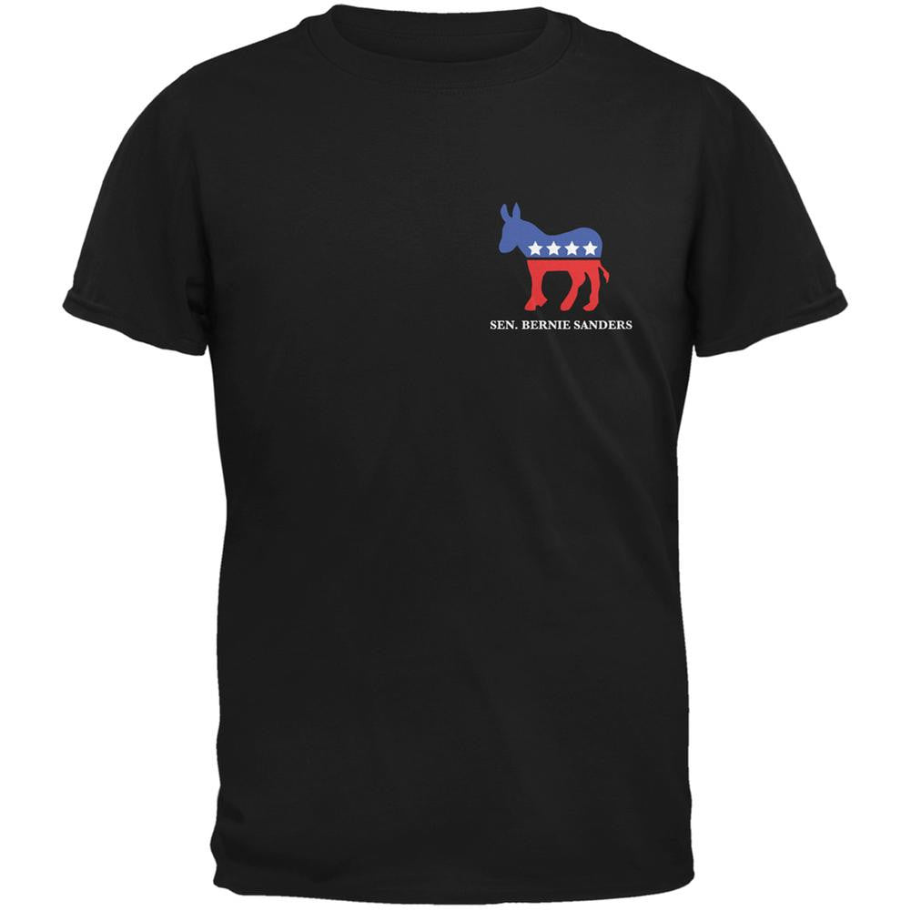 Election 2016 Bernie Sanders College Burden Quote Black Adult T-Shirt Men's T-Shirts Old Glory 2XL Black