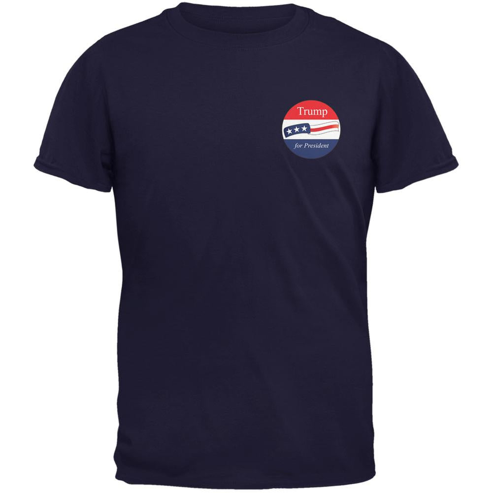 Election 2020 Donald Trump for President Jersey Navy Adult T-Shirt Men's T-Shirts Old Glory 2XL Blue