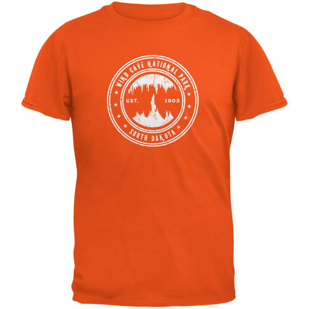 Wind Cave National Park Orange Youth T-Shirt Youth T-Shirts Old Glory LG Orange