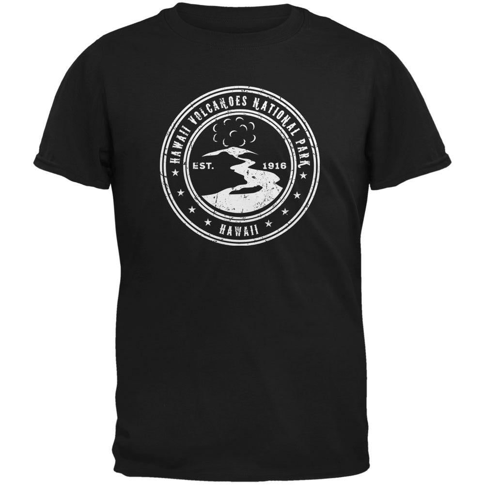 Hawaii Volcanoes National Park Black Youth T-Shirt Youth T-Shirts Old Glory LG Black