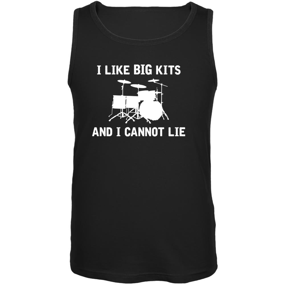 I Like Big Kits And I Cannot Lie Black Adult Tank Top Men's Tank Tops Music 2XL Black
