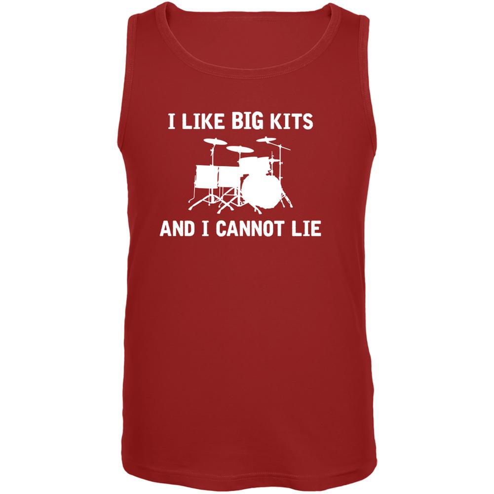 I Like Big Kits And I Cannot Lie Red Adult Tank Top Men's Tank Tops Music 2XL Red
