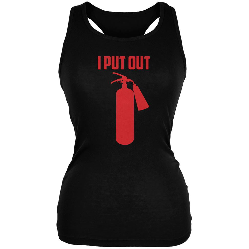 I Put Out Fire Extinguisher Black Juniors Soft Tank Top Juniors Tank Tops Old Glory 2XL Black