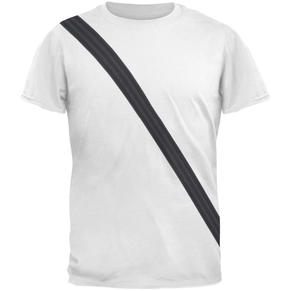 Seatbelt Passenger Side Costume All Over Adult T-Shirt Men's T-Shirts Old Glory 2XL Multi