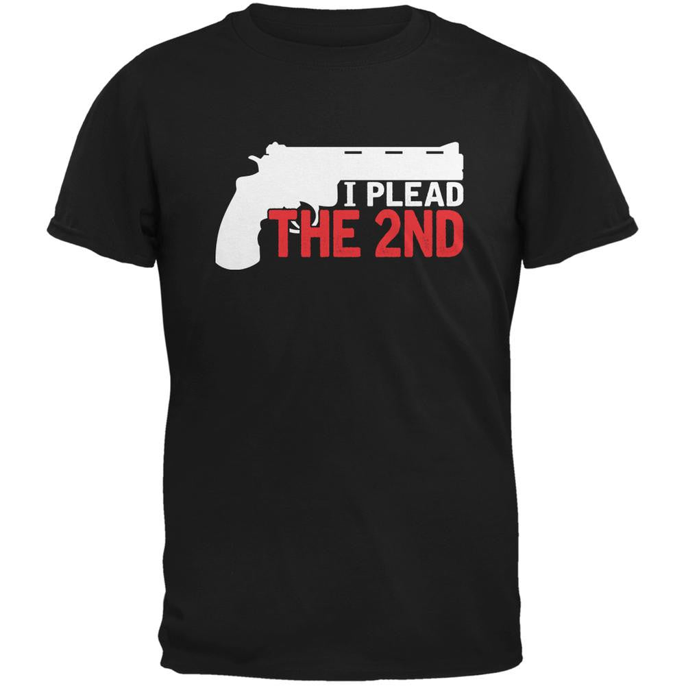 I Plead The 2nd Black Adult T-Shirt Men's T-Shirts Old Glory 2XL Black
