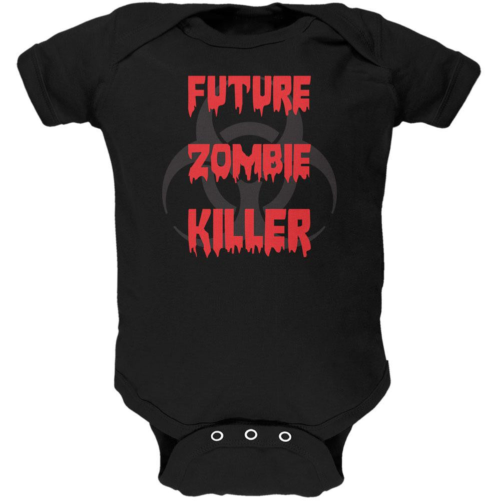 Future Zombie Killer Black Soft Baby One Piece Baby One Piece Old Glory 0-3M Black