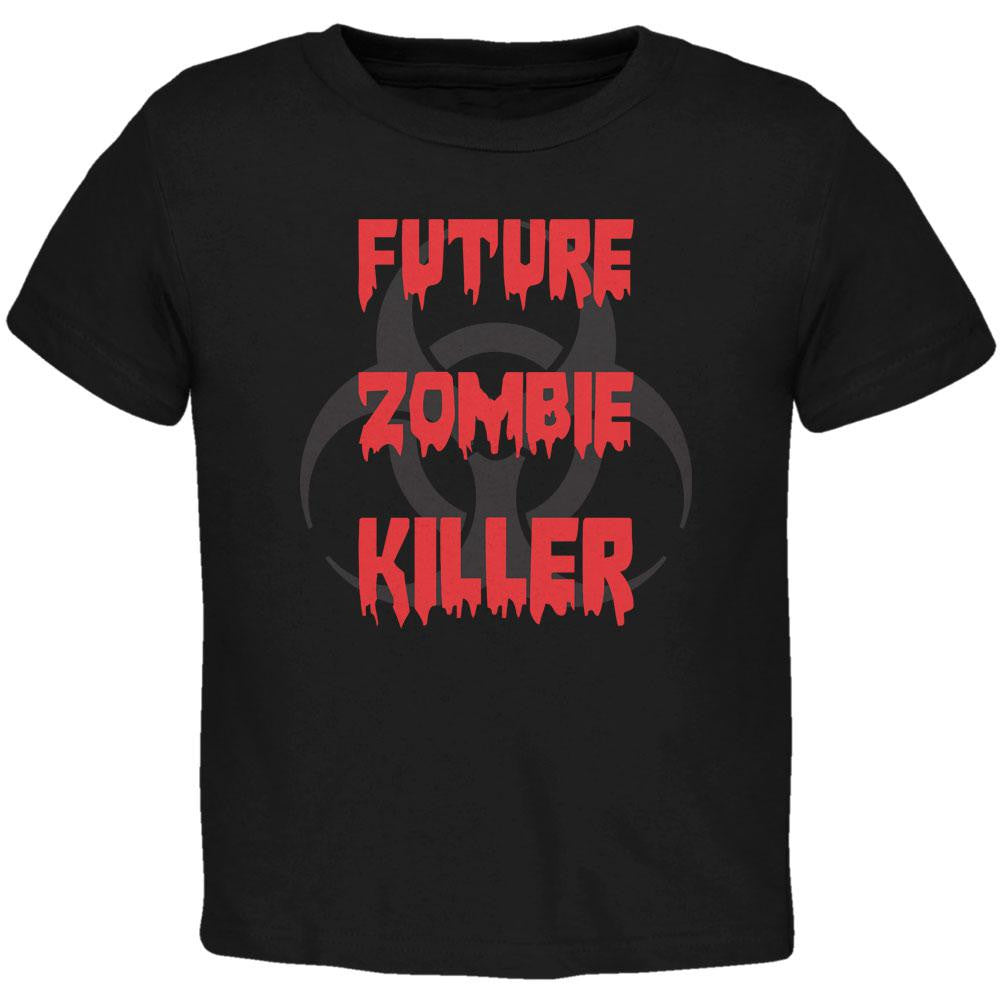 Future Zombie Killer Black Toddler T-Shirt Toddler T-Shirts Old Glory 2T Black