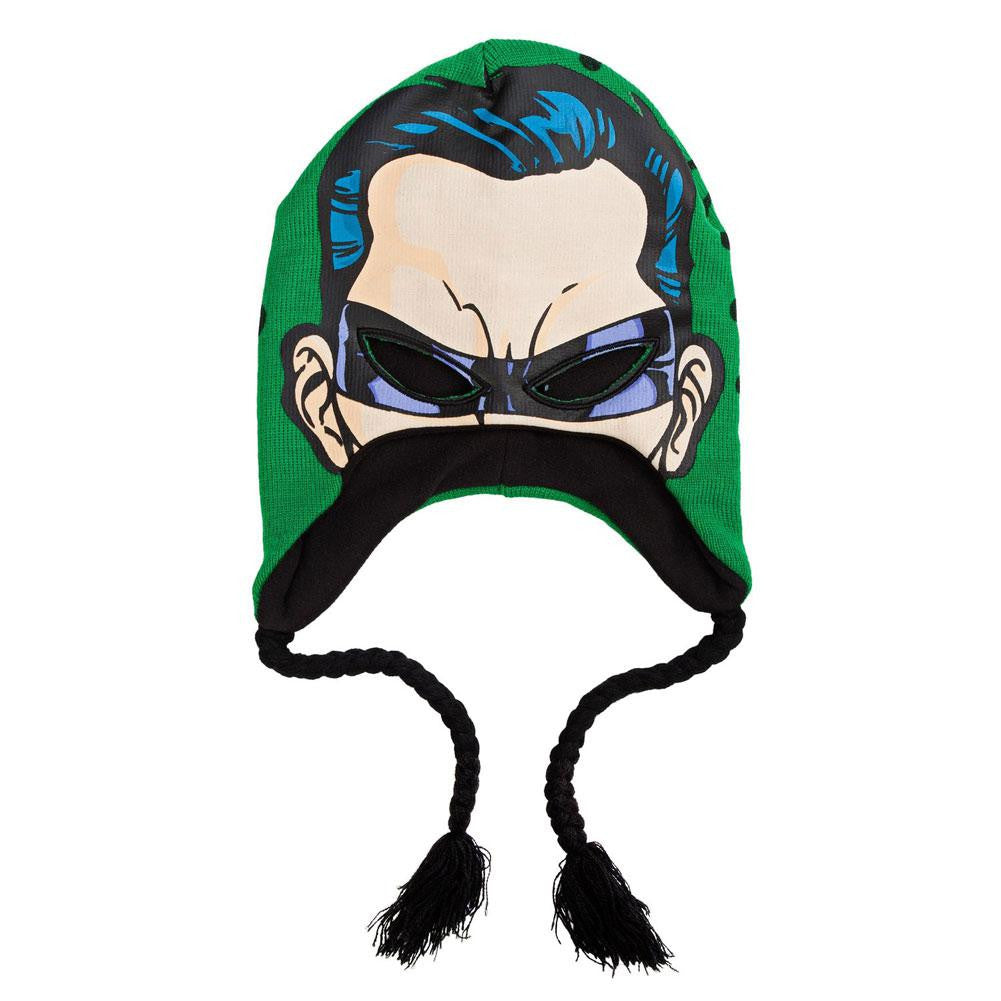 Batman - Riddler Mask Peruvian Knit Hat Peruvian Knit Hats Old Glory OS Green