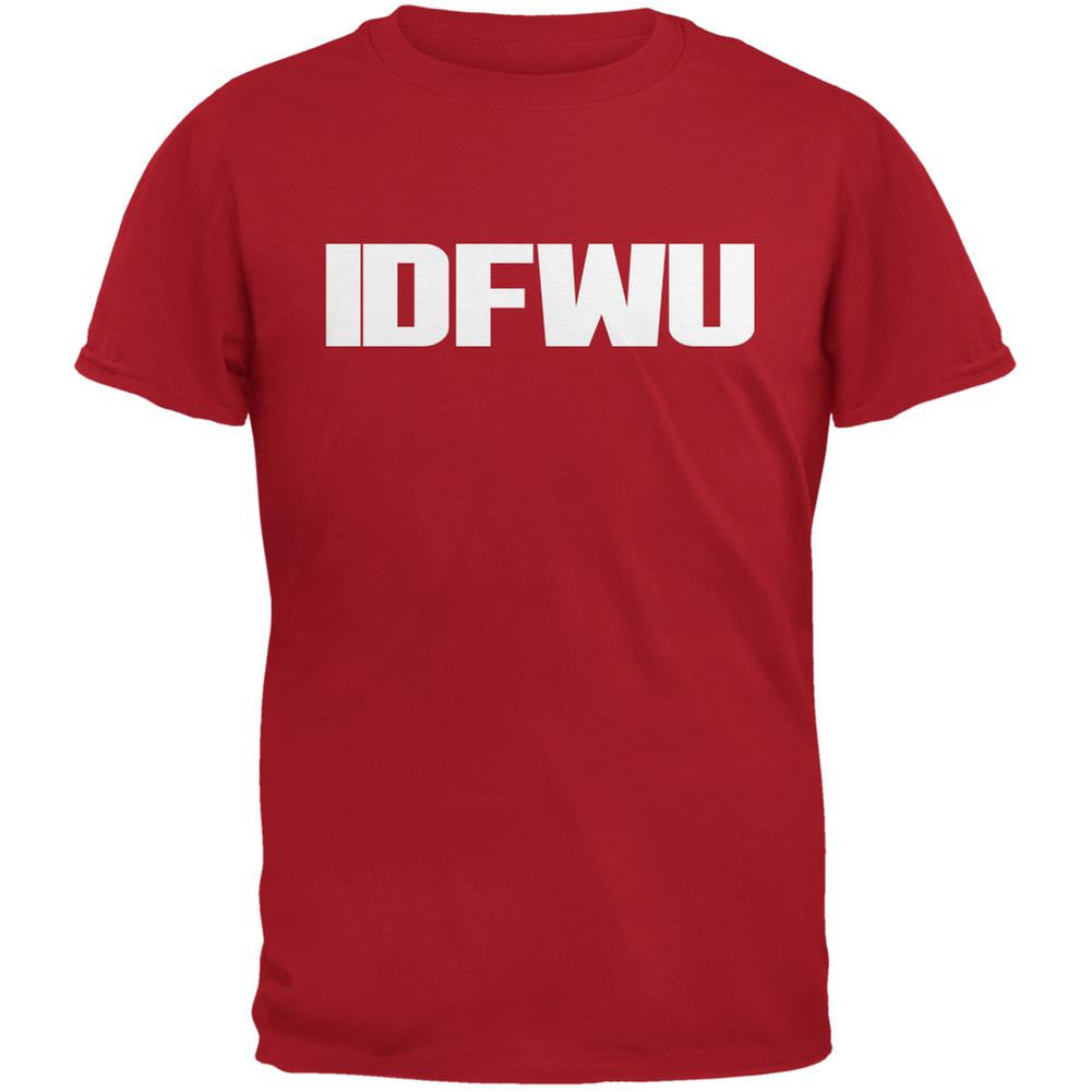 IDFWU Red Adult T-Shirt Men's T-Shirts Old Glory 2XL Red