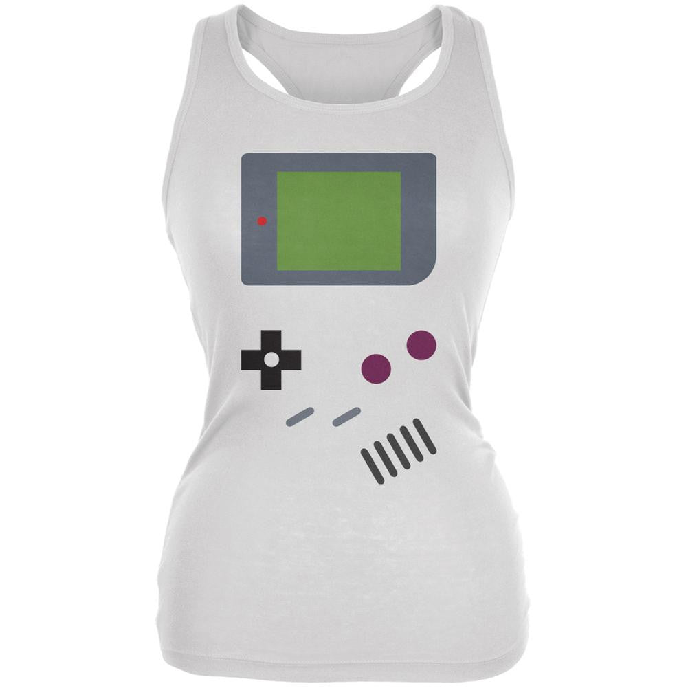Handheld Gamer White Juniors Soft Tank Top Juniors Tank Tops Old Glory 2XL White