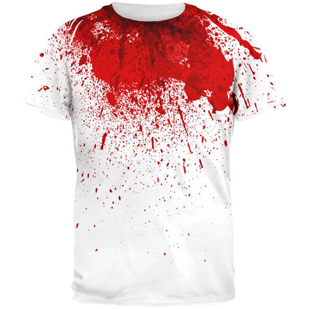 Halloween Decapitation All Over Adult T-Shirt Men's T-Shirts Old Glory 2XL Multi