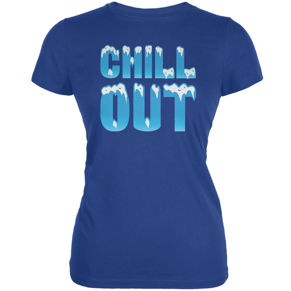 Chill Out Royal Juniors Soft T-Shirt Juniors T-Shirts Old Glory 2XL Blue