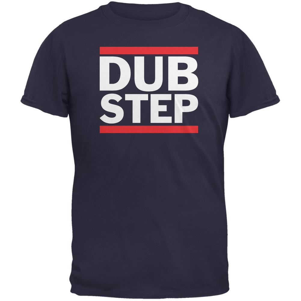 Dub Step Navy Adult T-Shirt Men's T-Shirts Old Glory 2XL Blue