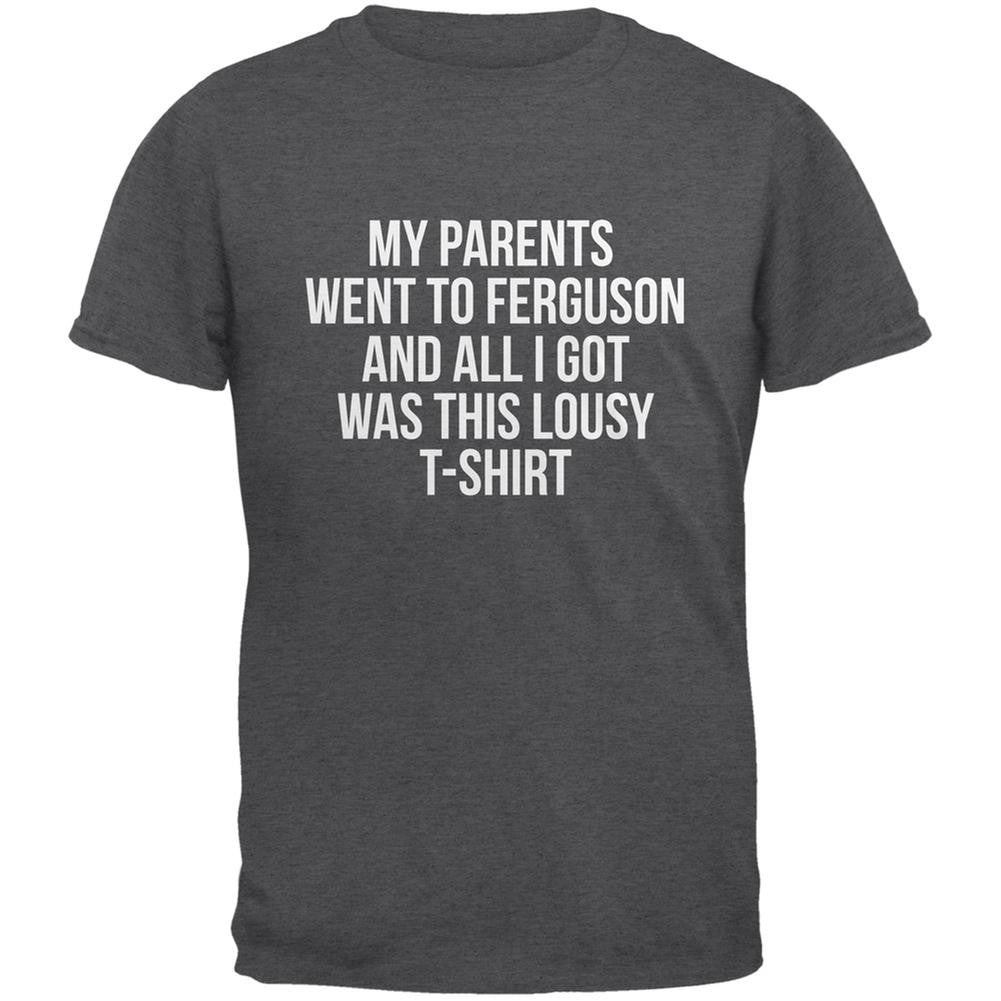 Ferguson Lousy Shirt Dark Heather Adult T-Shirt Men's T-Shirts Old Glory 2XL Grey