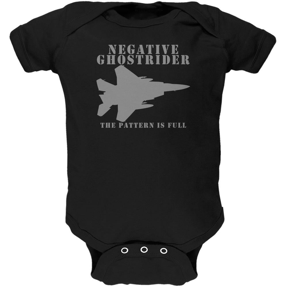 Negative Ghostrider Pattern Is Full Black Soft Baby One Piece Baby One Piece Old Glory 0-3M Black