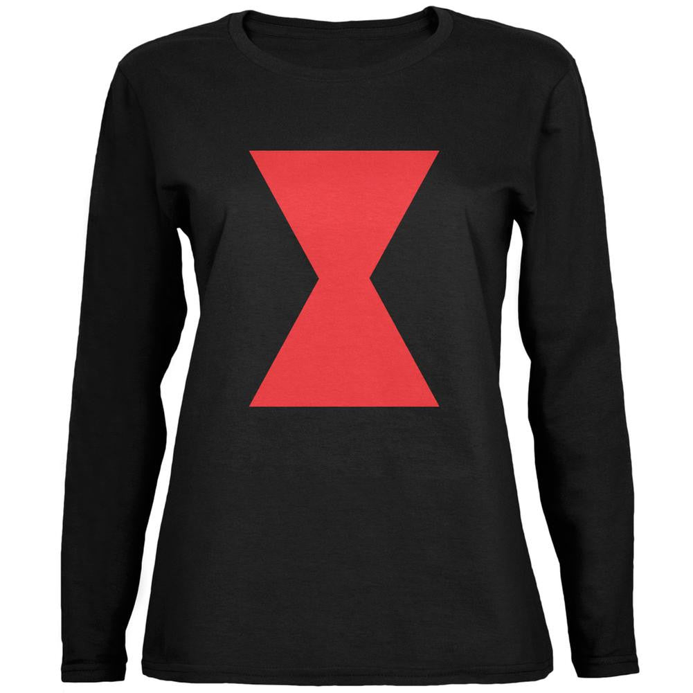 Halloween Black Widow Black Womens Long Sleeve T-Shirt Women's Long Sleeves Old Glory 2XL Black