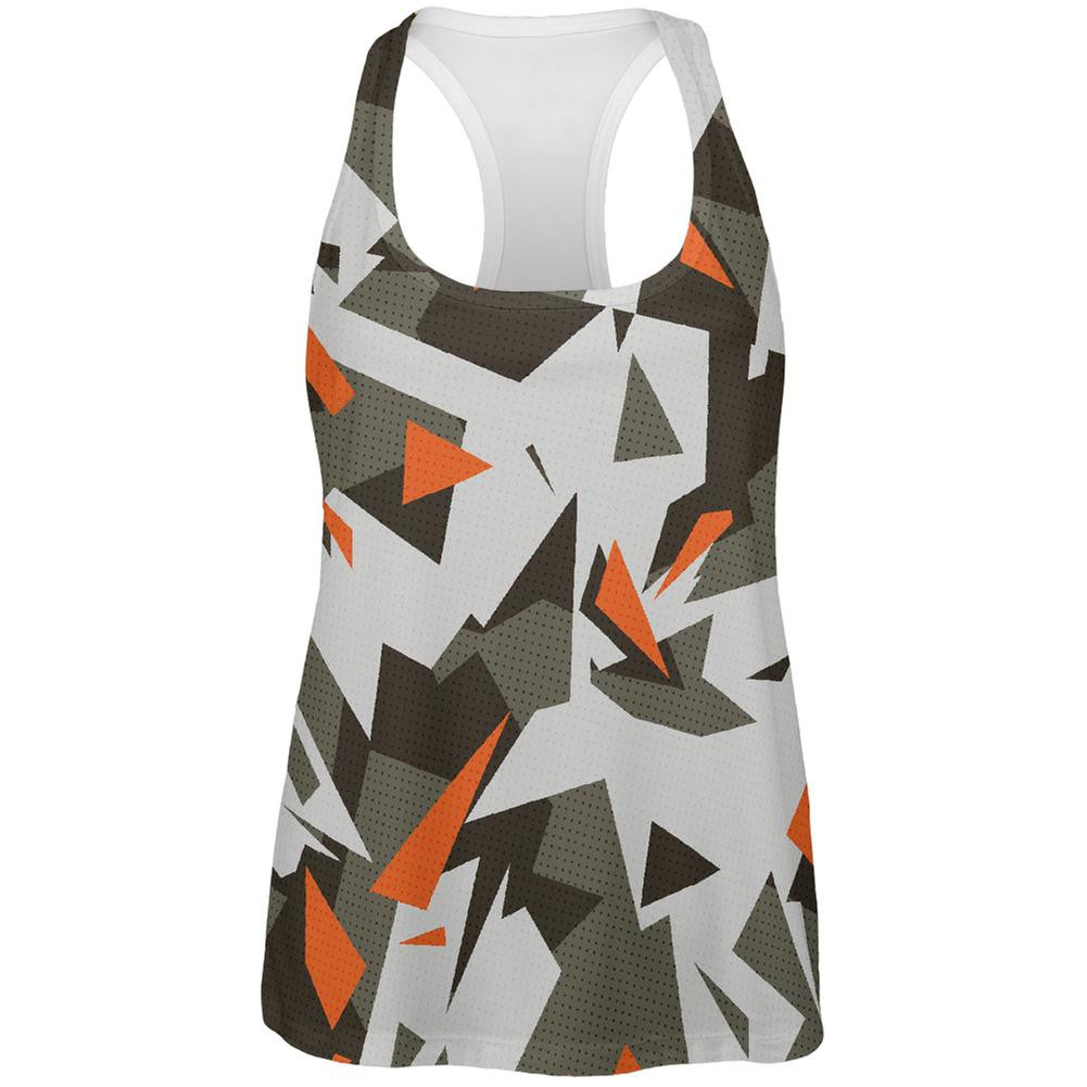 Modern Camo All Over Womens Racerback Tank Top Juniors Tank Tops Old Glory 2XL Multi