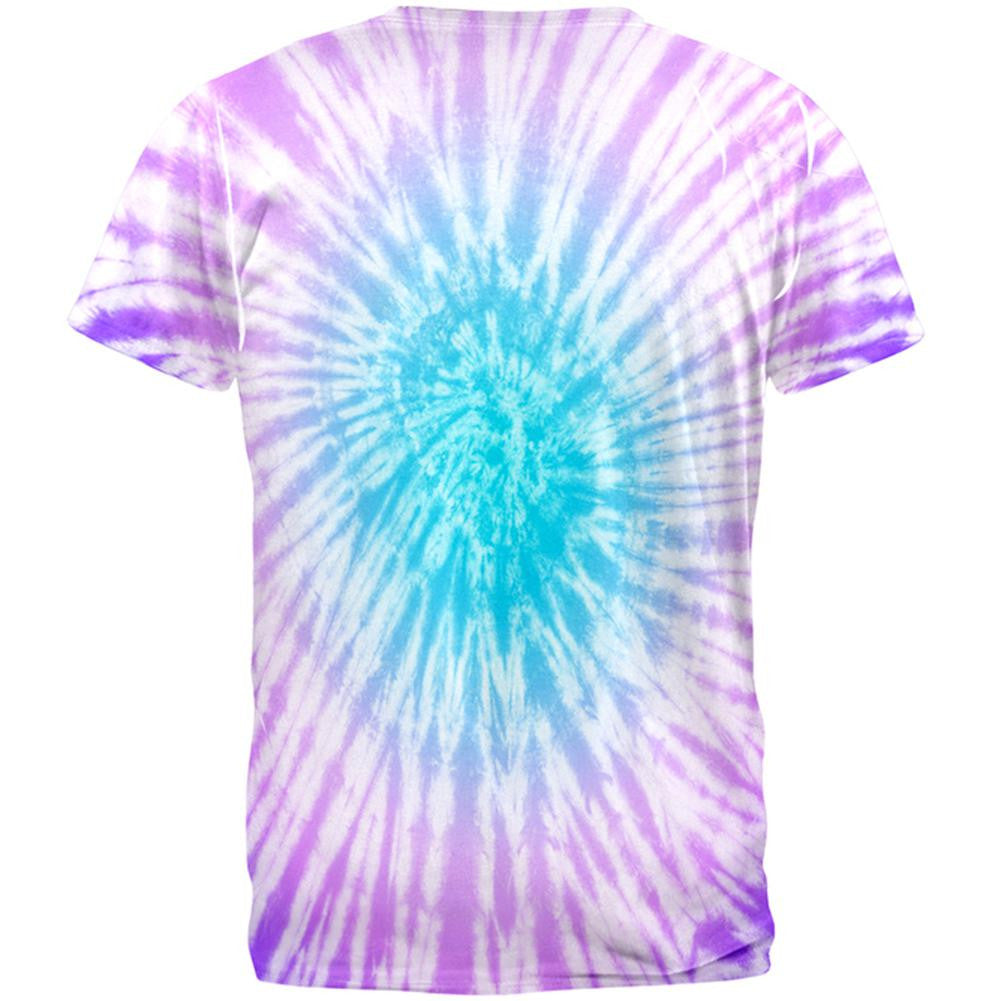 Dead Head Tie Dye All Over Adult T-Shirt Men's T-Shirts Old Glory
