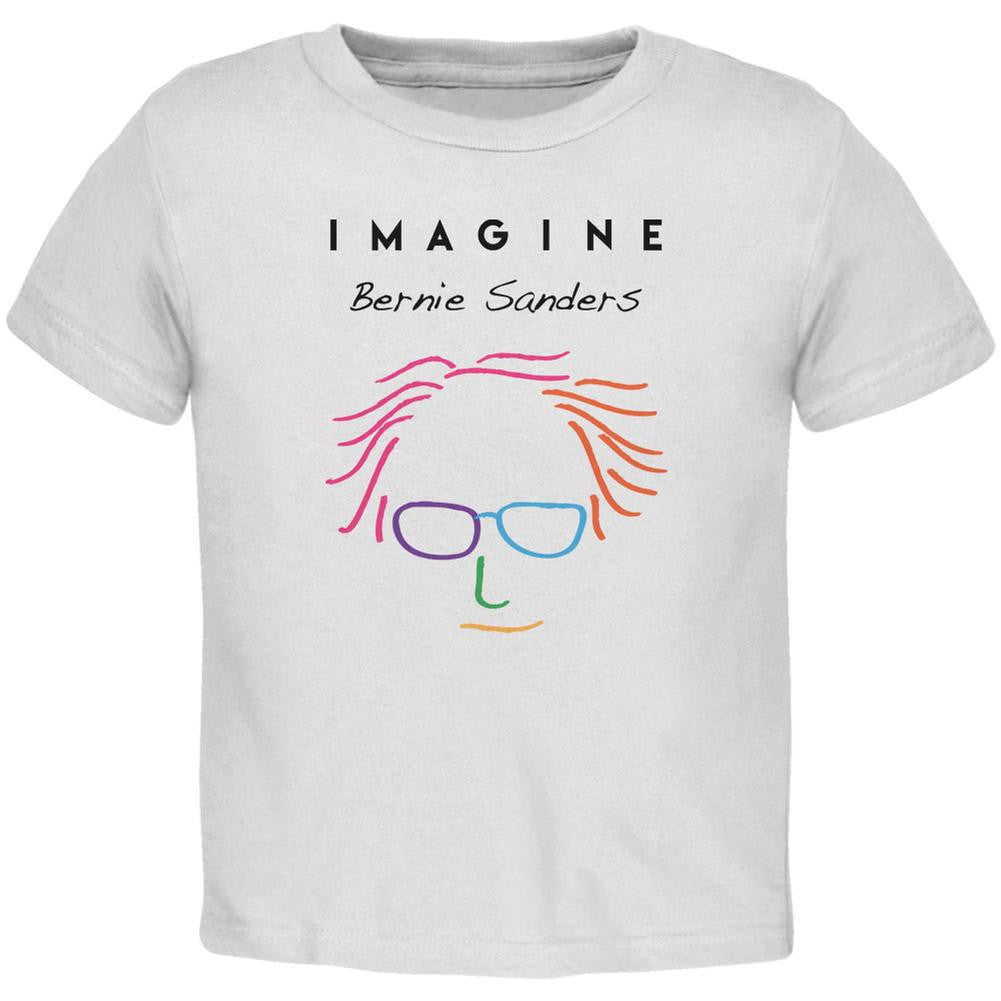 Election 2016 Bernie Sanders Imagine White Infant T-Shirt Infant T-Shirts Old Glory 18-24M White