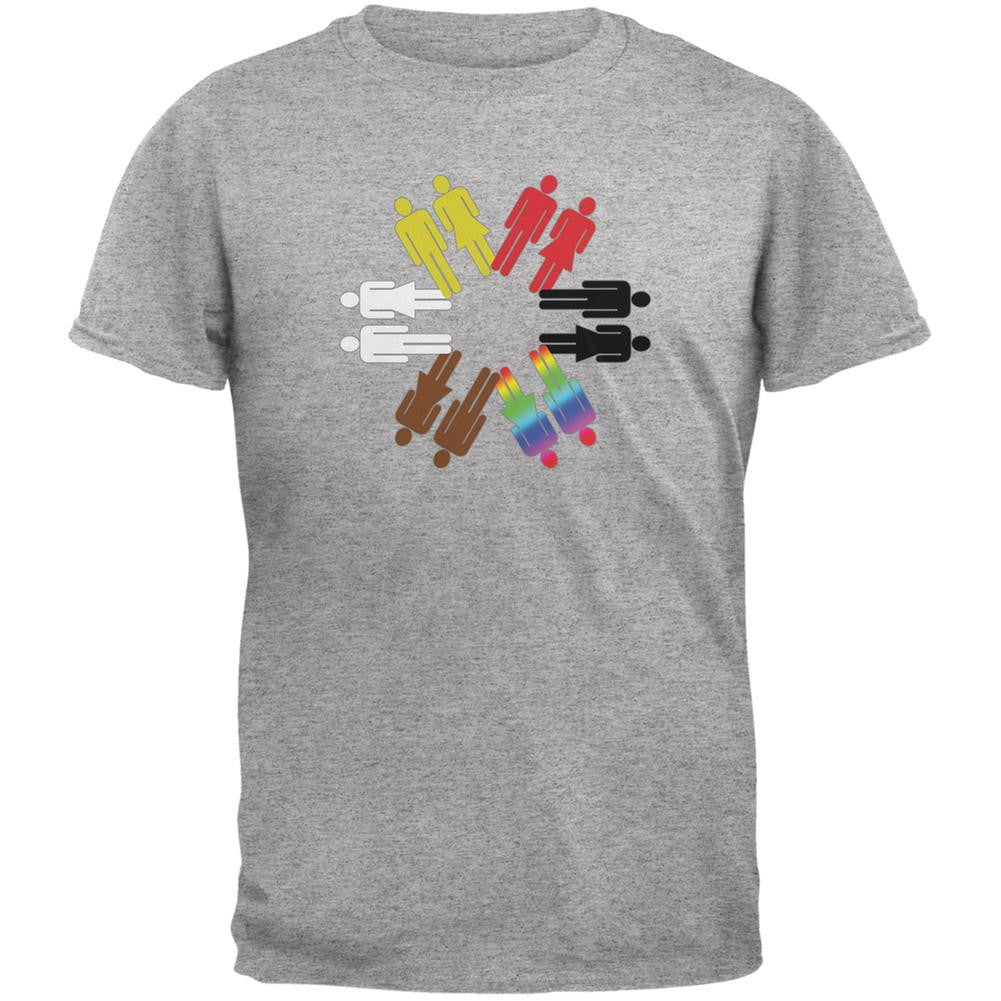 Everybody Matters Heather Grey Adult T-Shirt Men's T-Shirts Old Glory 2XL Grey