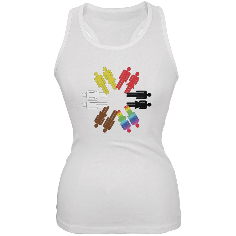 Everybody Matters White Juniors Soft Tank Top Juniors Tank Tops Old Glory 2XL White