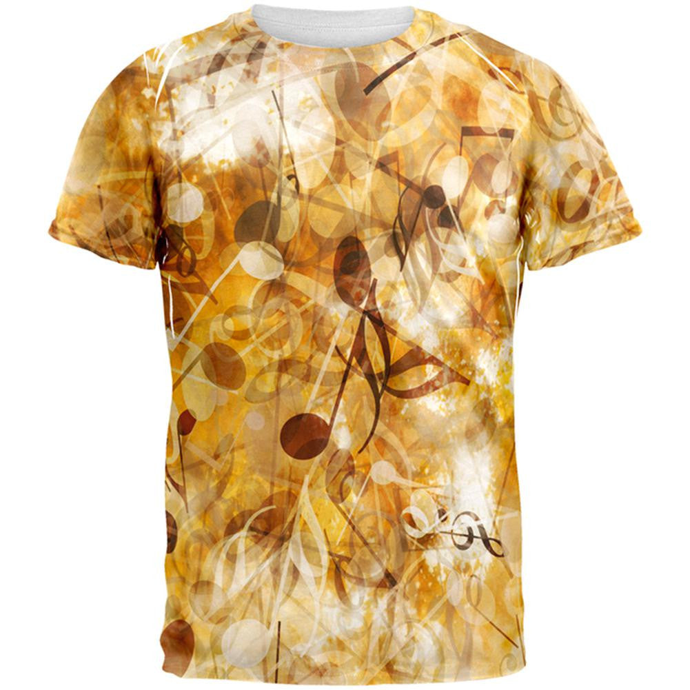 Classical Music Medley All Over Adult T-Shirt Men's T-Shirts Old Glory 2XL Multi