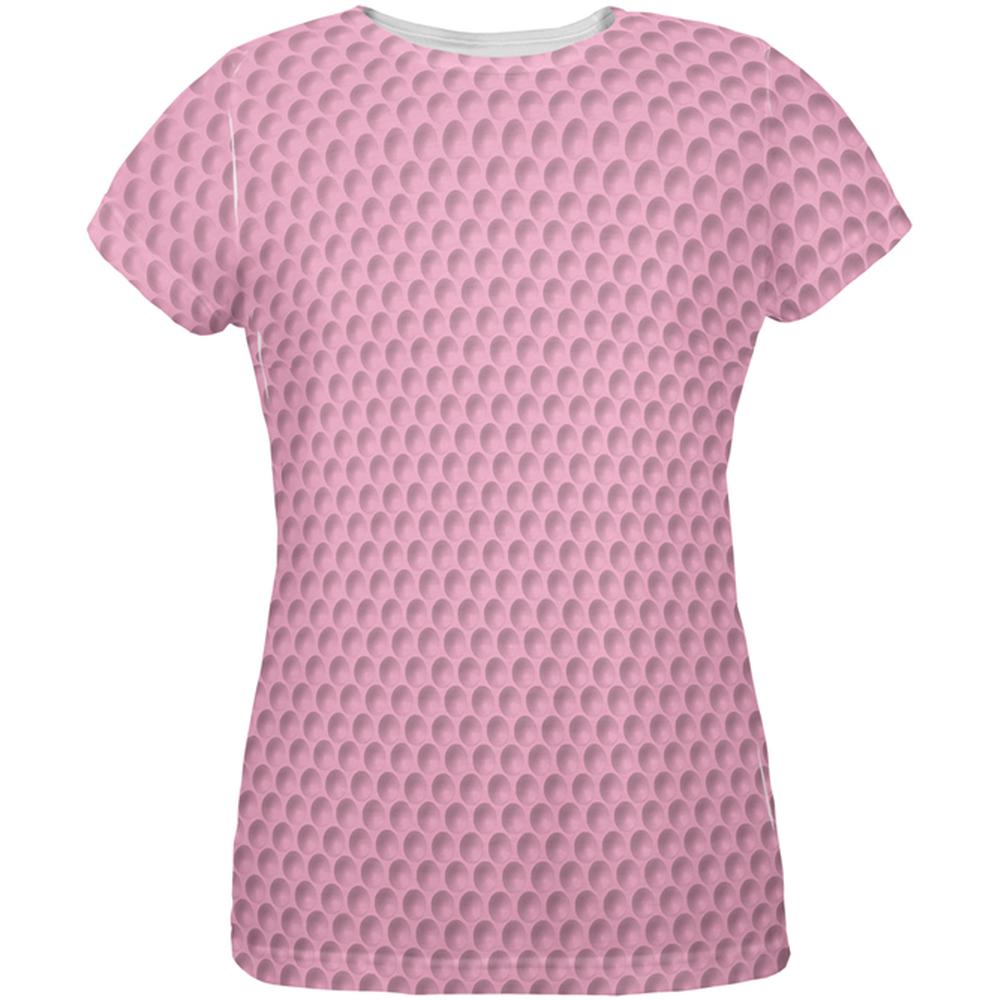 Halloween Golf Ball Costume Pink All Over Womens T-Shirt Women's T-Shirts Old Glory 2XL Multi