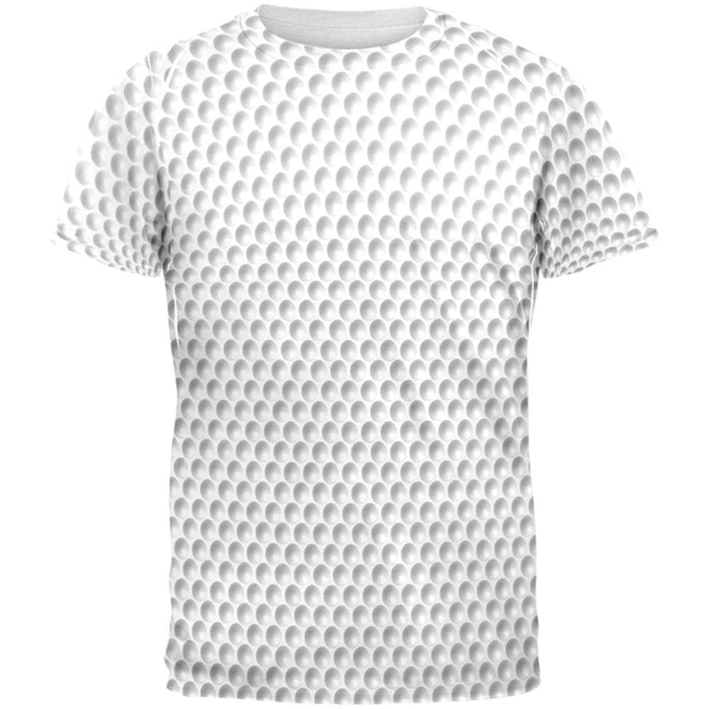 Halloween Golf Ball Costume White All Over Adult T-Shirt Men's T-Shirts Old Glory 2XL White