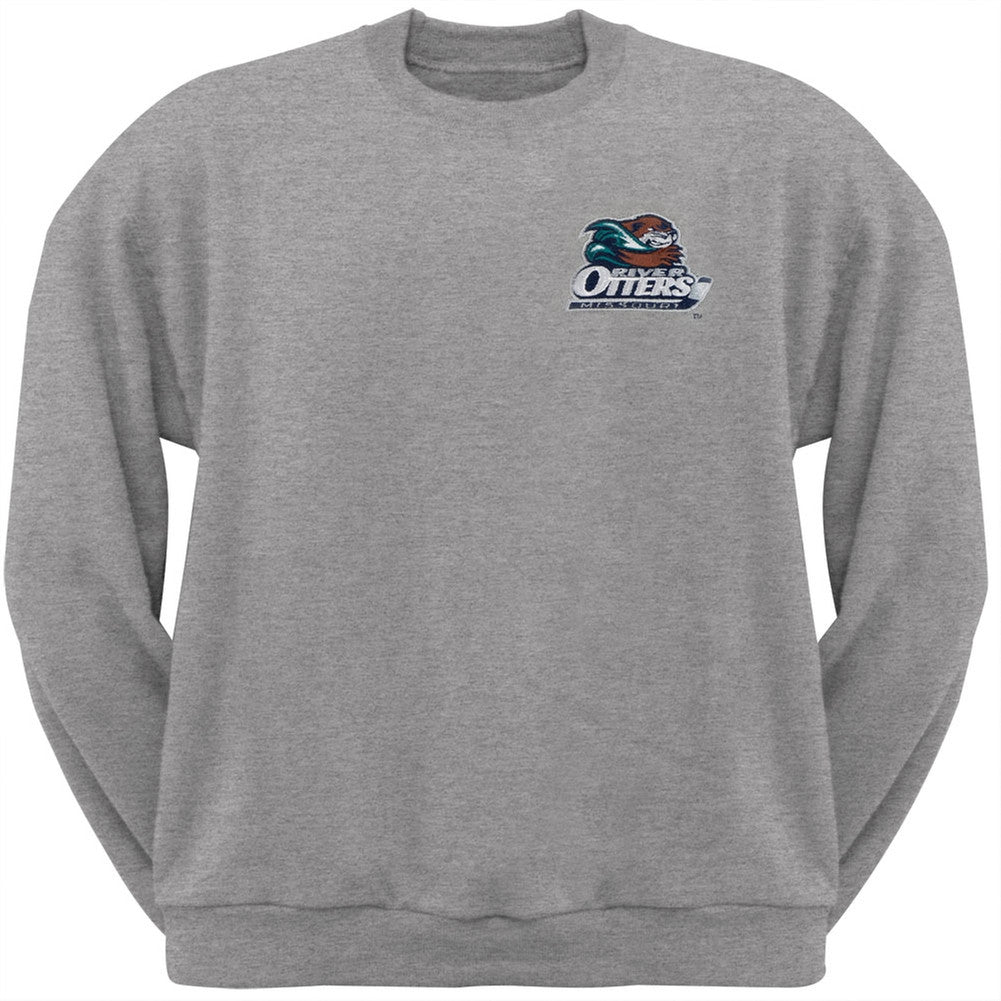 Missouri River Otters - Crest Logo Adult Crew Sweatshirt Men's Sweatshirts Manchester Wolves