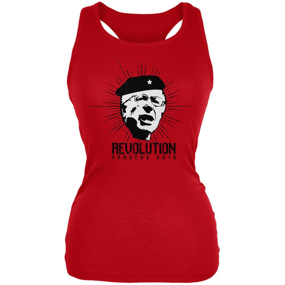 Election 2016 Bernie Sanders Che Guevara Parody Red Juniors Soft Tank Top Juniors Tank Tops Old Glory 2XL Red
