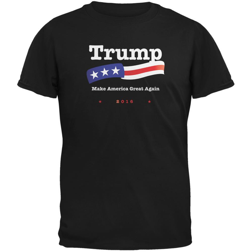 Election 2016 Trump Make America Great Black Youth T-Shirt Youth T-Shirts Old Glory LG Black