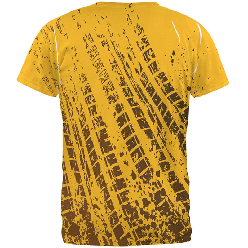 Mud & Tire Tracks All Over Adult T-Shirt Men's T-Shirts Old Glory